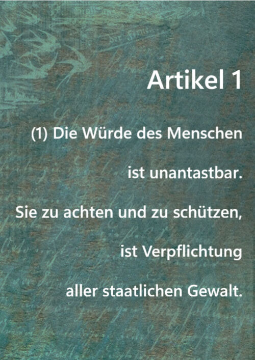 Text des GG Artikel 1 Abs 1